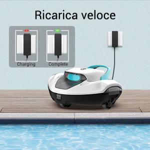 robot piscina seagull 800 con ricarica veloce